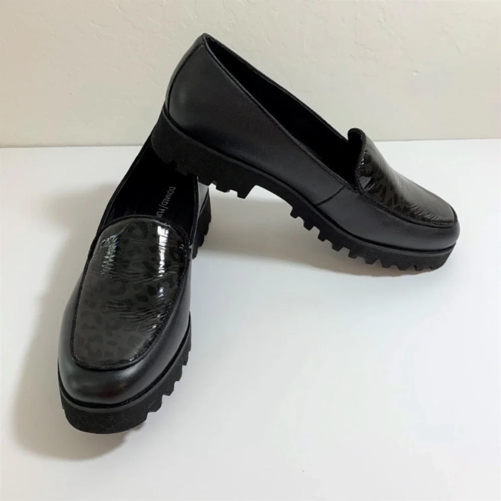 “DONALD J. PLINER” Rowin Platform Leopard Loafer